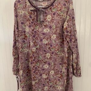 Mossimo Supply Co. Purple Floral Mini Dress